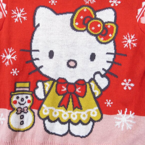 Hello Kitty Sanrio Jumping Beans Argyle Christmas Sweater Toddler Girl's Size 4 - Picture 3 of 10